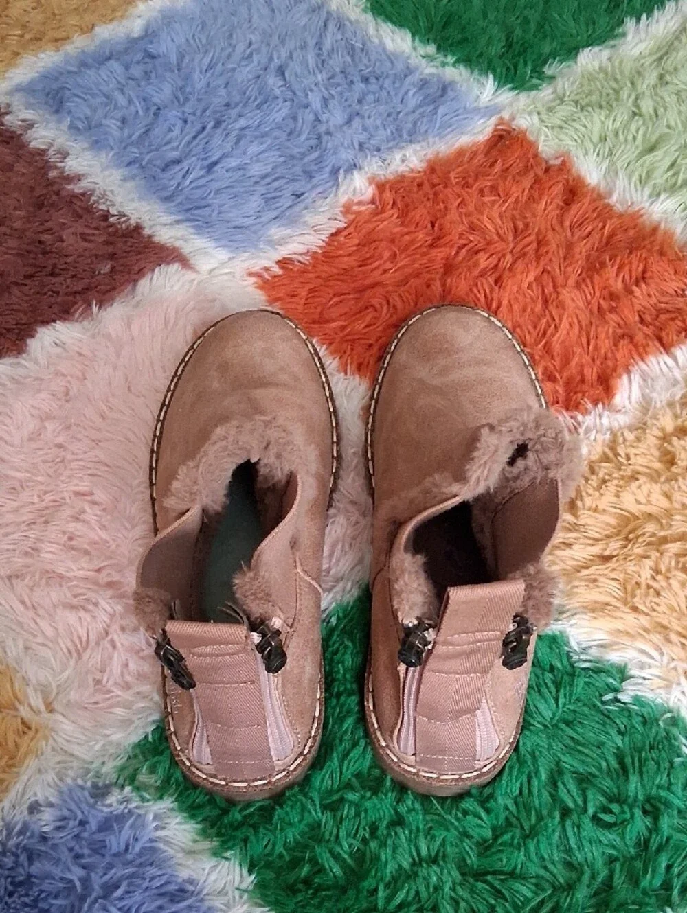 Blowfish Tan Faux-Suede Ankle Booties